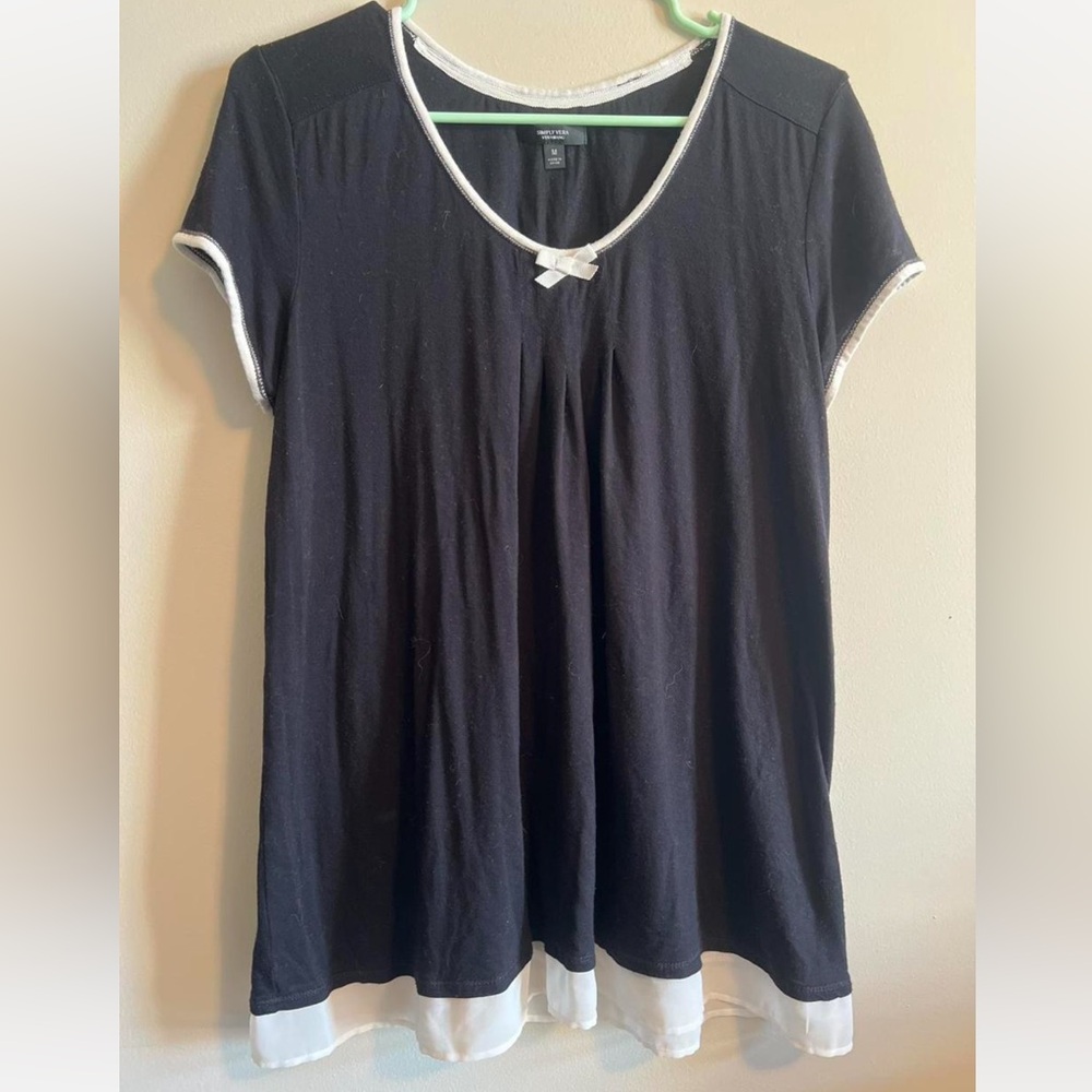 Black and White Women's Top